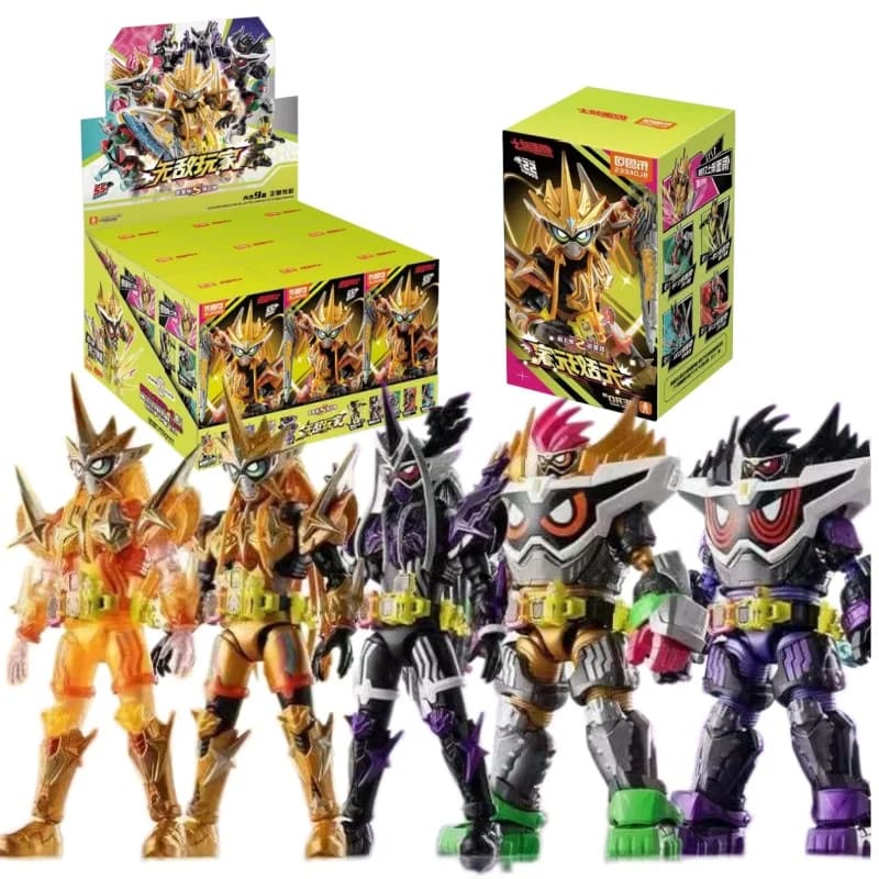 Original Blokees Kamen Rider Galaxy Version S 01 Series Blind Box Ex-Aid Muteki Model Kits Ornament Collect Toys Boys Gifts