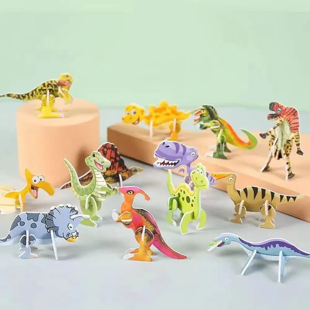 25Pcs High-quality 3D Insect Jigsaw Early Education Puzzle Blocks Funny Handmade Puzzle Cards