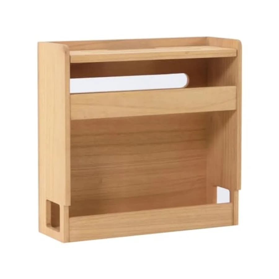 Scatola porta router wireless multistrato, organizer per router, scaffale in legno per la gestione e l'organizzazione dei cavi di alimentazione, per ufficio.