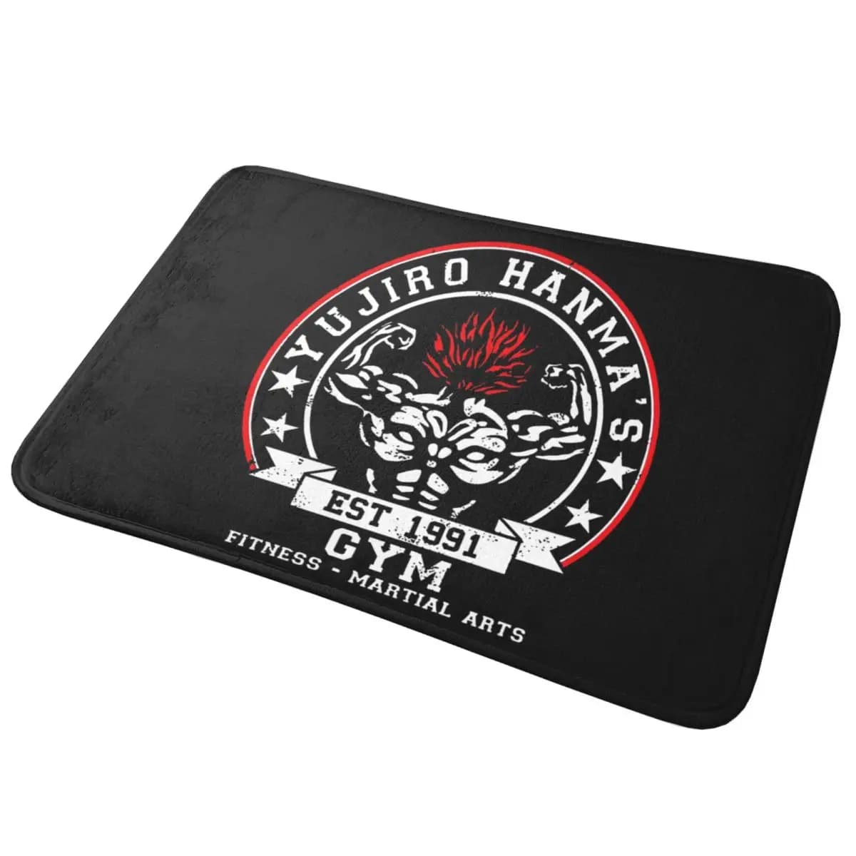 Baki The Grappler Yujiro Hanma Gym Fitness Martial Arts Zerbino Anti-slip Kitchen Inlet Mats