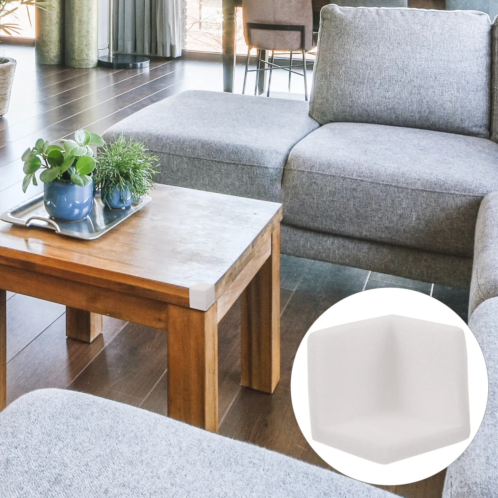 50Pcs Corner Guards Soft Cushion Edge Protectors for Furniture Table Picture Frame Impact Proof Expanded Polyethylene