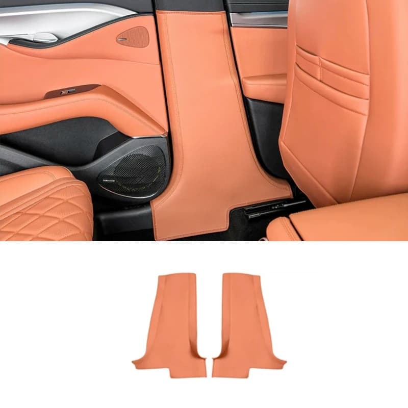 For BYD Sealion 7 Sea Lion 07 EV 2024 2025 Interior Car Pillar B Anti-Collision Protective accessories scratch resistant leather