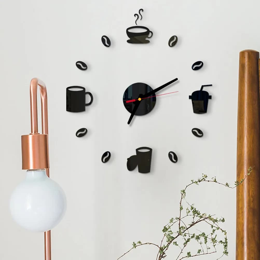 Orologio da Parete in Acrilico Senza Cornice, Grande Formato, Movimento Silenzioso, Decorativo Moderno, Adesivo Fai-da-Te per Soggiorno e Camera da Letto
