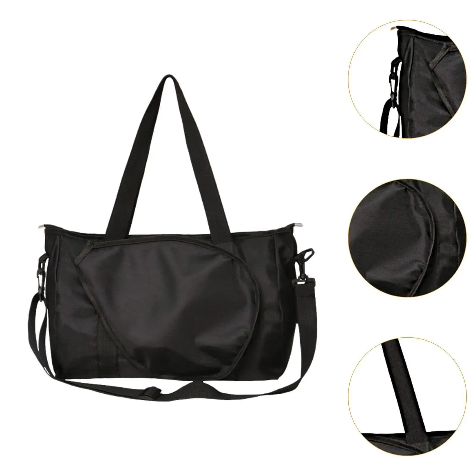 Tennis rack bag with adjustable shoulder strap for badminton and travel