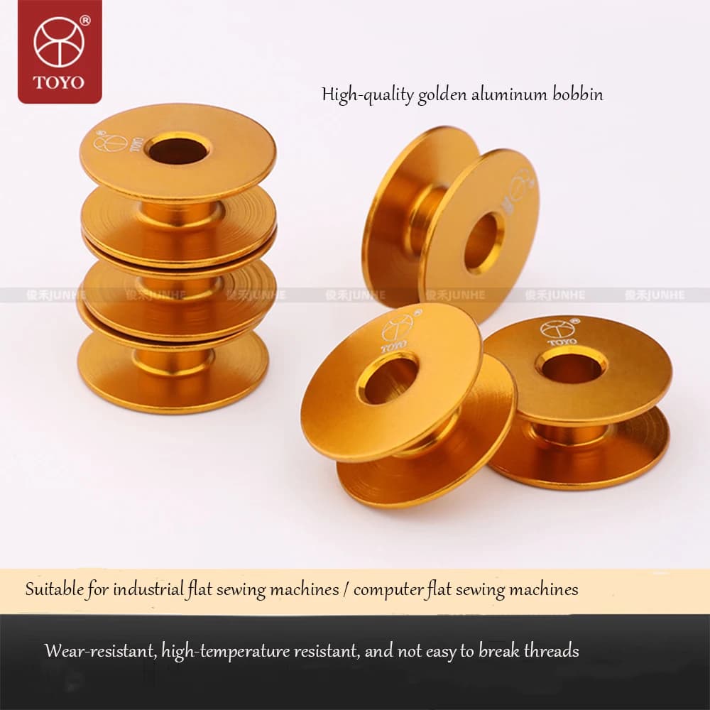 Computerized Flatbed Sewing Machine Aluminum Bobbin-durable Gold Bobbin 40264 Flat Lock Core Small Bobbin Thread Core Sewin