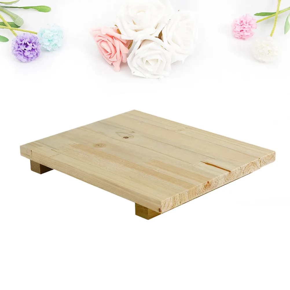 Tavola in Legno Massello 24x30cm Spessa Portatile per Scultura in Argilla, Tappetino per Modellazione, Strumento da Taglio per Scultura
