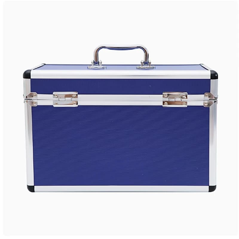 Custodia per medicinali in lega di alluminio con maniglia robusta Kit di pronto soccorso armadietto portatile per Organizer per uso domestico in metallo