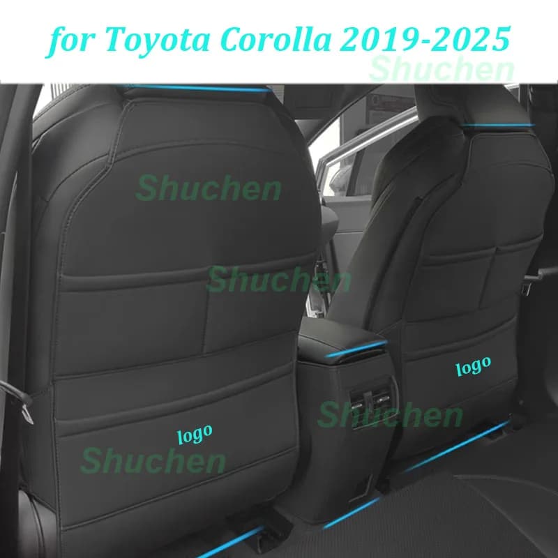 Seggiolino auto Anti-calcio Pad per Toyota Corolla 2019-2025 Sedile Posteriore Kick Copertura protettiva in pelle a prova di sporco Accessori interni