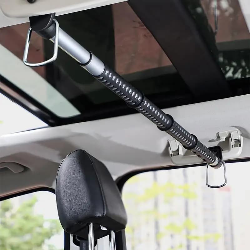 Automatic Drying Rod Car Bag Clothes Sateen Telescopic Clothes Rod Clothes Hanger Clothes Hanger Clothes Rack