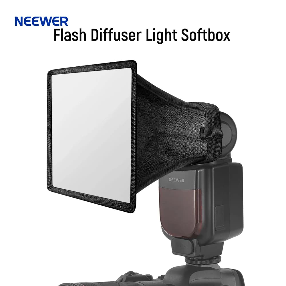 NEEWER Softbox universale per diffusore flash 5" x 4" pieghevole con custodia compatibile con Canon Nikon Sony