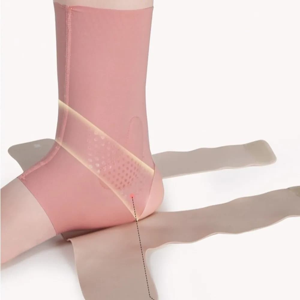 Supporto per Caviglia Ultra-Sottile Elastico Traspirante Anti-Strappo Leggero Regolabile per Allenamento in Palestra