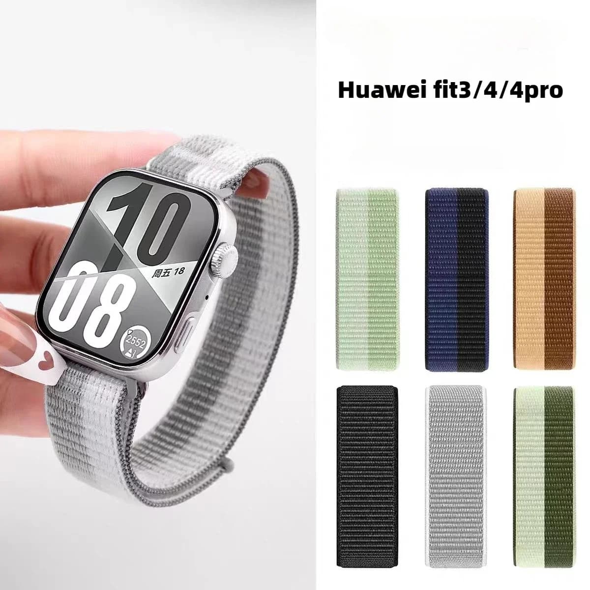 Nylon strap for huawei watch fit 4 pro breathable sports strap huawei watch Fit 3-Fit 4 accessories