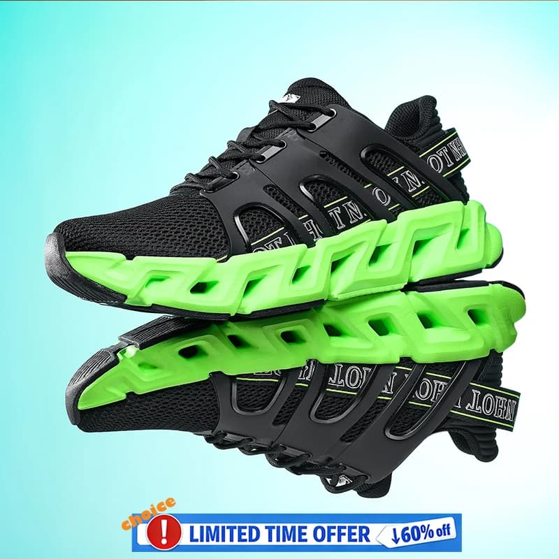 Scarpe da corsa da uomo, scarpe sportive da esterno con cuscino traspirante, scarpe da ginnastica leggere per uomo, calzature comode per allenamento atletico