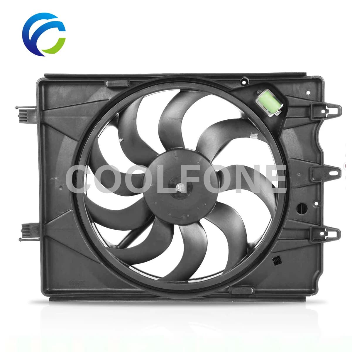 Gruppo Ventola di Raffreddamento Elettrica per Radiatore 51887899 51921113 DER09059 FIAT 500L 351 352 1.4 2012-