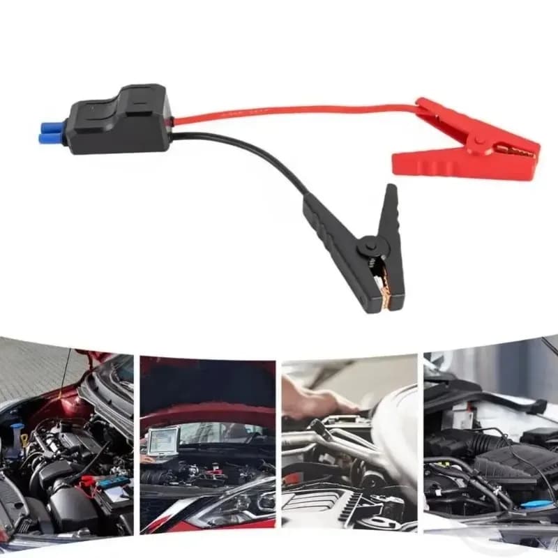 Nuovo Avviatore di Emergenza per Auto con Clip a Coccodrillo e Connettore EC5, Accessori Auto per Camion, Cavi di Avviamento per Batteria di Emergenza