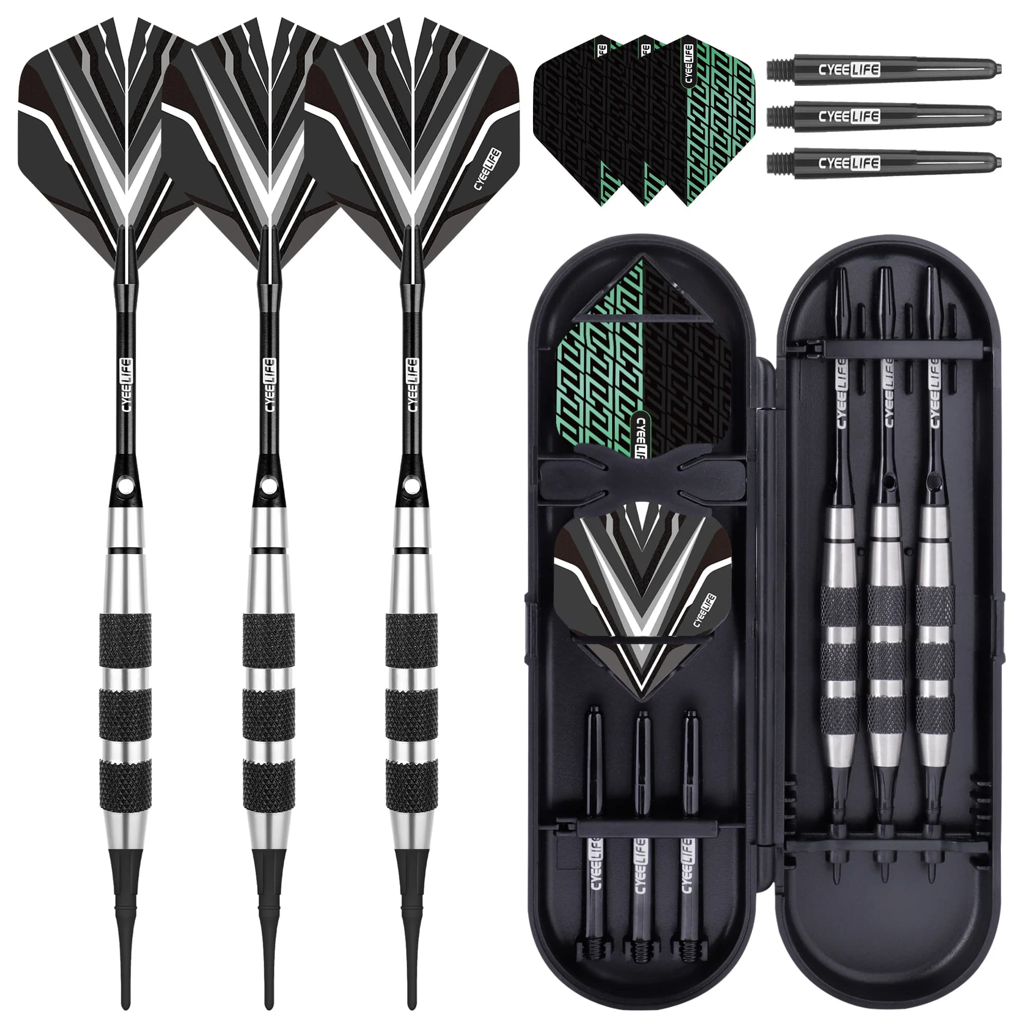 CyeeLife 18.5g Stainless Steel High End Soft Dart Competition Practice Adult Professional Electronic Flying Tag