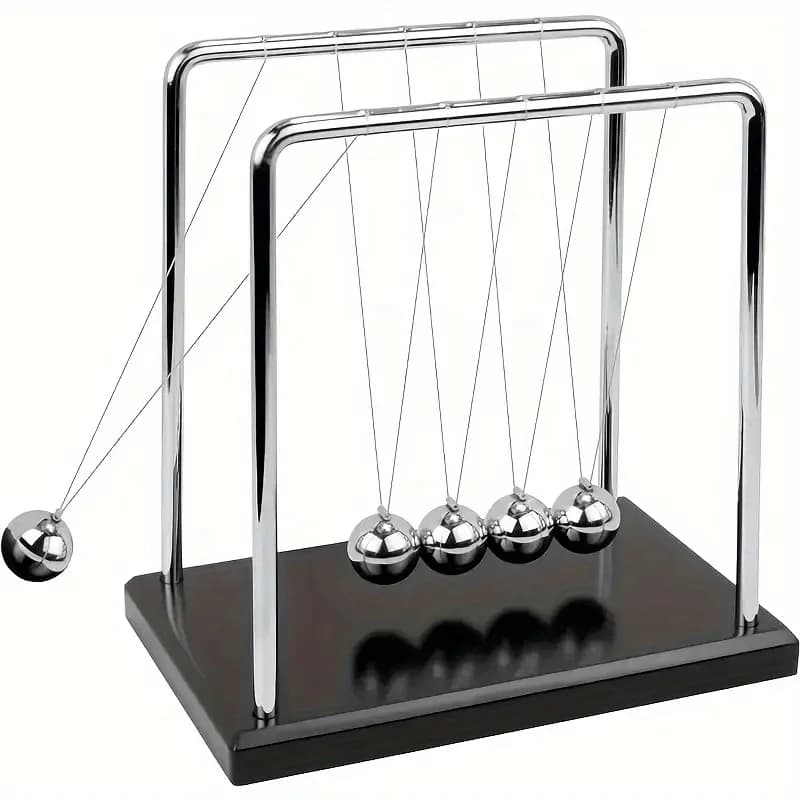 Moderno Newton Culla Palline di equilibrio in metallo Giocattolo da scrivania Creativo Home Office Decor Fisica Ornamento Regalo antistress per uomini e donne