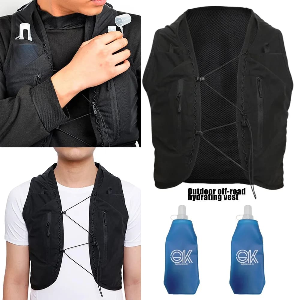 Large Capacity Hydration Vest Backpack Breathable Sports Water Pack For Outdoor Off Road Marathon Running Cycling Hiking