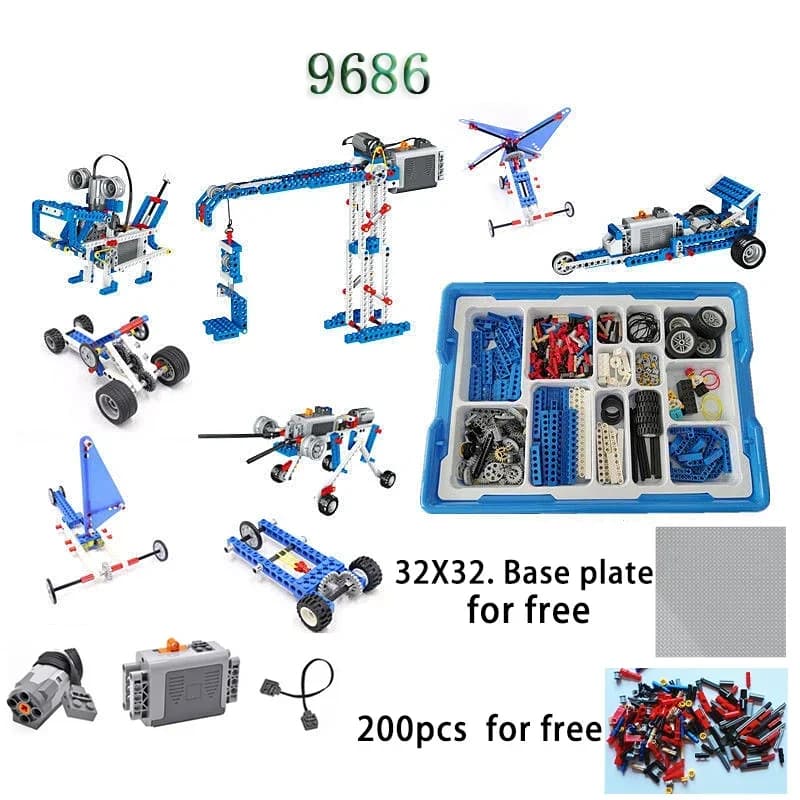 9686 Parti ad alta tecnologia Parti MOC multi tecnologiche Studenti delle scuole educative Apprendimento dei blocchi di costruzione Funzione di alimentazione Set per bambini