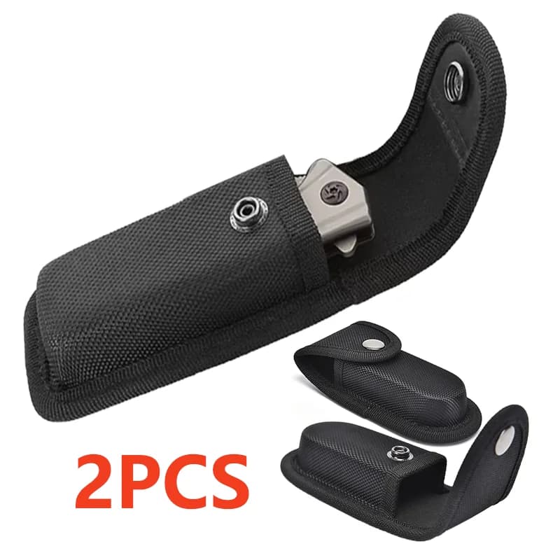Fodero per coltello tattico Custodia per coltello pieghevole Borsa per pinza per coltello Custodia per cintura in nylon Tasca per trasporto Borsa per riporre la vita