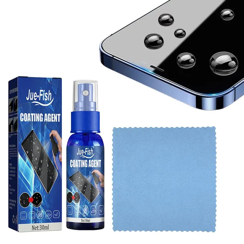 30ML Screen Cleaner Spray Kit with Microfiber Cloth for Phone, iPad, Tablet, Laptop, Monitor, TV, Camera Lenses & Eyeglasses