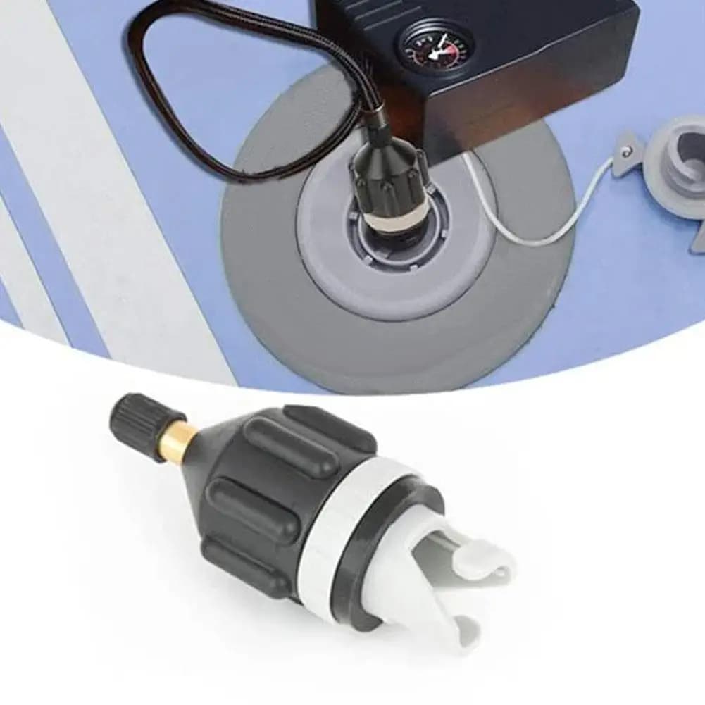 Adattatore per Pompa Elettrica, Valvola d'Aria per Kayak e Paddle Board, Accessorio per Gommone, Ugello d'Aria, Testa di Conversione Valvola d'Aria per Kayak