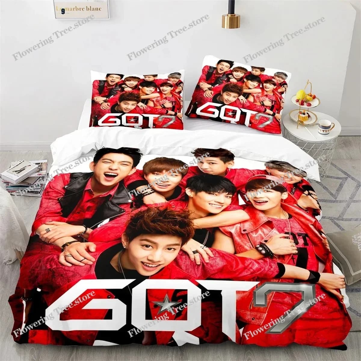 GOT Star Duvet Cover Set with Pillow Covers Polyester Teens Kids Bedding Set Full Queen King Size Bed Linen