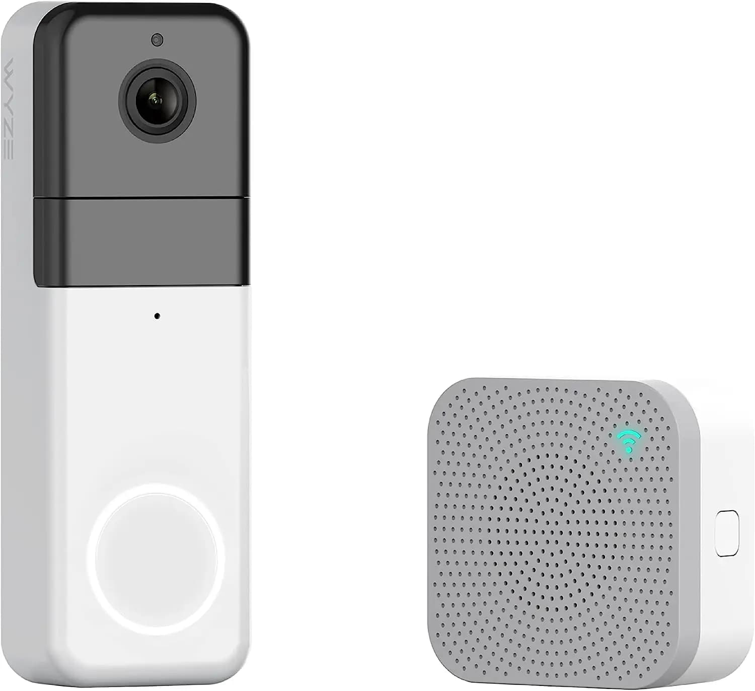 Wyze Wireless Video campanello Pro (carillon incluso) 1440 HD Video 1:1 rapporto di aspetto 1:1 Head-to-Toe View Audio a 2 vie visione notturna