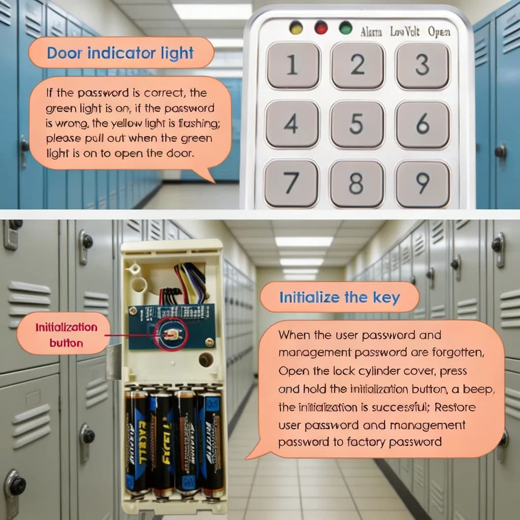 Serratura Digitale Intelligente per Cassetti, Armadi e Porte con Codice e Password Elettronica