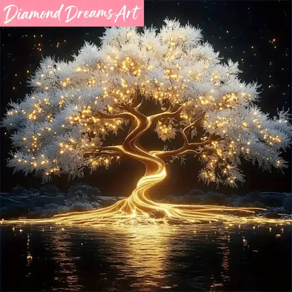 Frameless, Diamond Mosaic Tree Of Life Landscape DIY Suitable For Beginners Diamond Painting New Collection Home Decoration