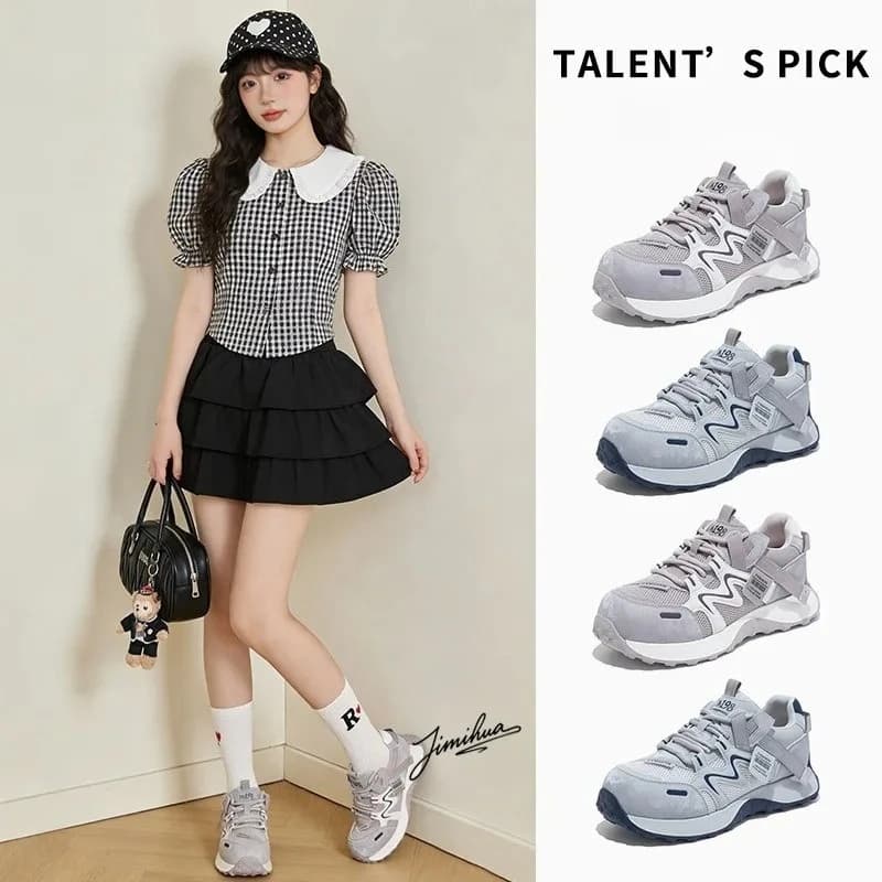 Women's Chunky Platform Dad Shoes Foam Sole Height Increase Breathable Mesh Casual Sport Sneakers Spring 2026 New Arrival