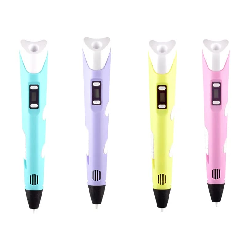 DIY 3D Pen Drawing Pens With LCD Screen Compatible PLA Filament Toys Safe Printing Pen for Children Kids Christmas Birthdy Gift