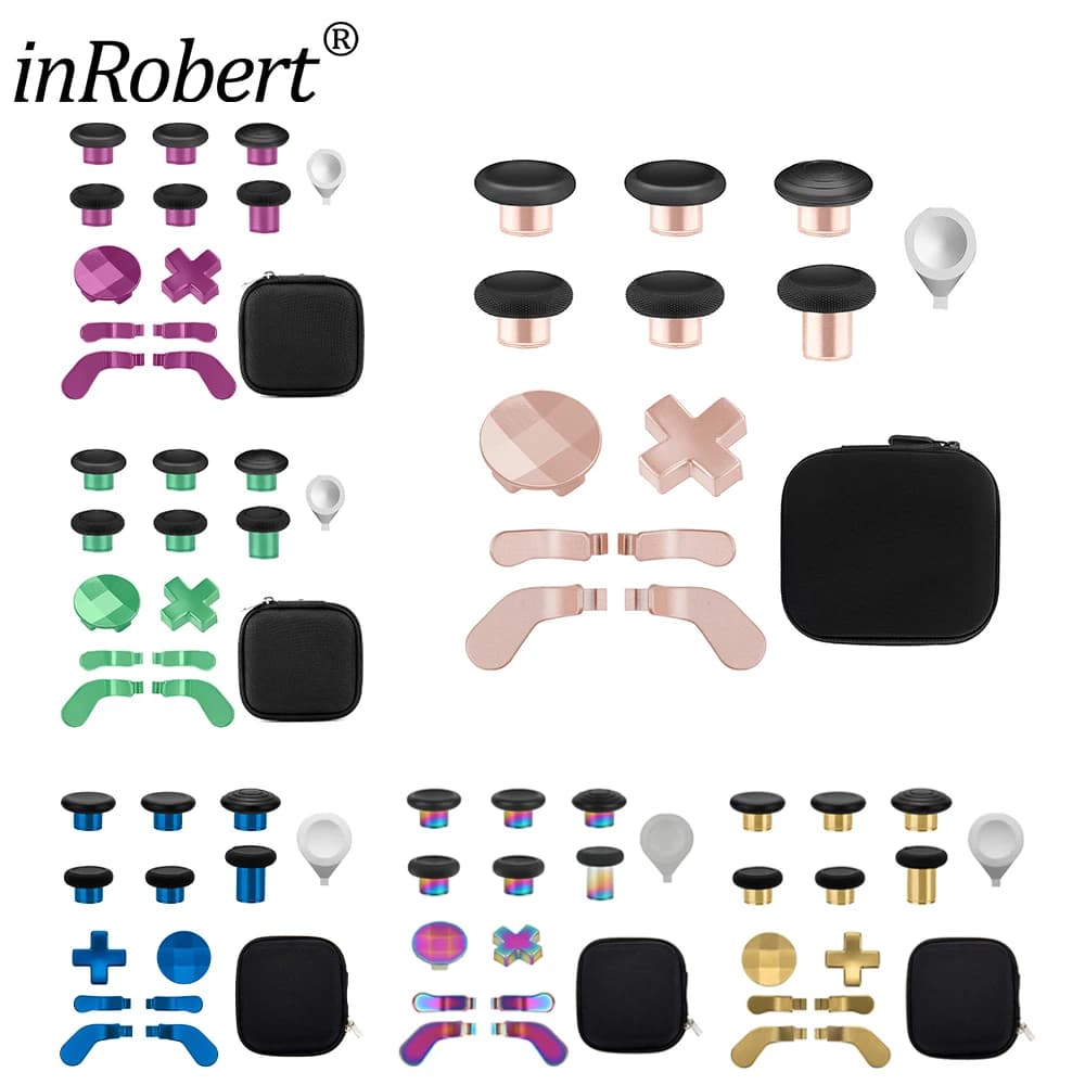 Accessori per controller Xbox One Elite Series 2 (modello 1797) Thumbsticks in metallo Paddles Joystick Kit di parti di ricambio
