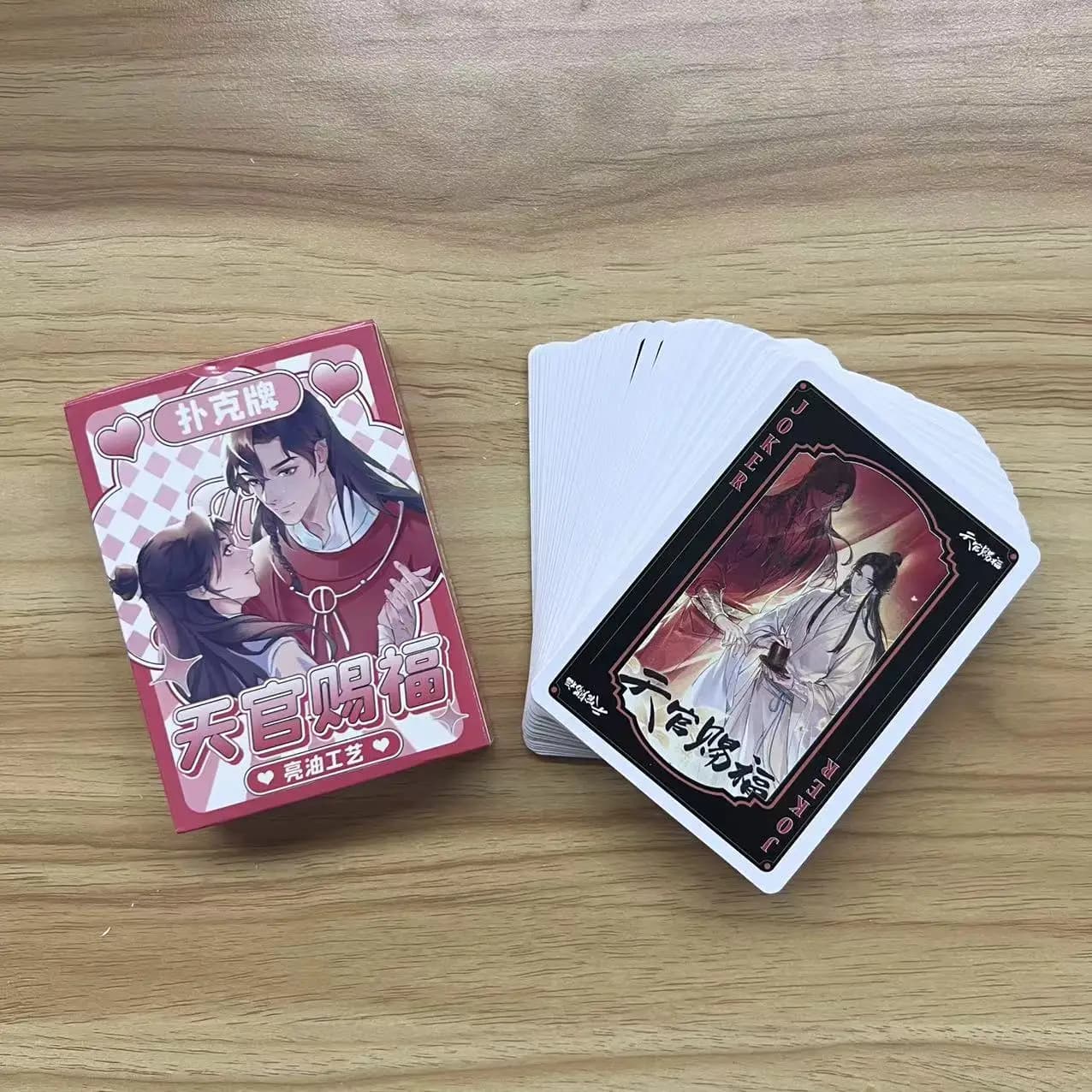 Anime Heaven offices Blessing Poker Cards Xie Lian Hua Cheng Cosplay Board Game Card Hardcover Toy Collection con scatola
