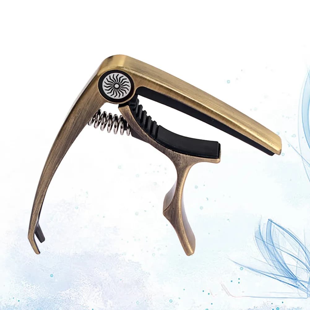 Capotasto per Chitarra Clip-on Gunblack Professionale per Chitarra Acustica Elettrica Ukulele Banjo Mandolino con Clip Cambia Colore