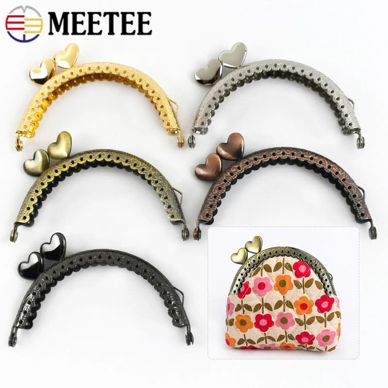 1/2/5/10 Pezzi 8,5 cm Chiusura a Scatto in Metallo Goffrato per Borse, Portafogli, Manici, Accessori Fai da Te per Cucito Artigianale