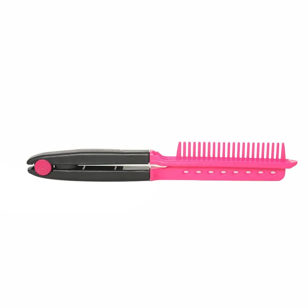 Professional V hair plate portable for fine hair, thick and curly, painless styling tool to districate hair, ideal for home use, travel and salon
