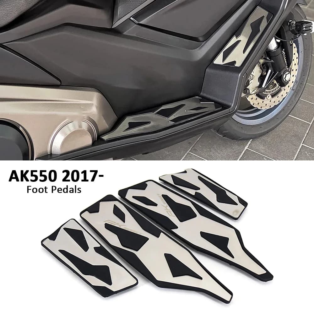 Pedane moto Pedane Pedale Poggiapiedi anteriore e posteriore Pedana per KYMCO AK550 AK 550 2017-2021
