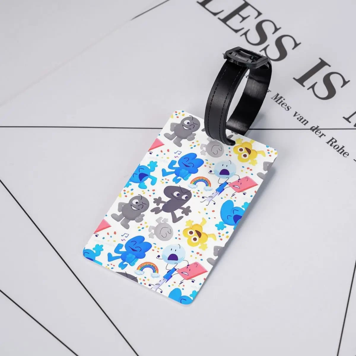 Etichette per Bagagli con Motivo Bfdi, Accessori per Valigie, Tag per Bagaglio da Viaggio, Porta Etichetta con Nome e Indirizzo