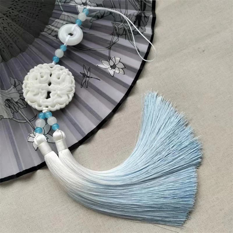 Ciondolo Hanfu cinese Vita antica Ornamento di giada Accessori di abbigliamento Hanfu Ciondolo con nappa Cheongsam Hanfu Abito Decorazione della vita