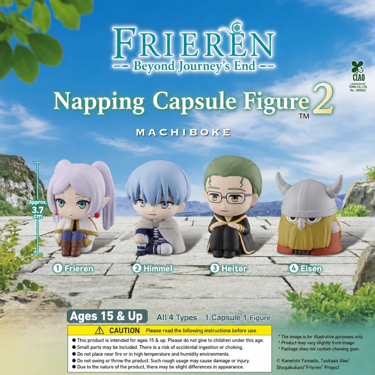 Original Capsule Toys Cute Frieren: Beyond Journey's End - Waiting in Vain 2 Desktop Decor Sitting Anime Gachapon Figures Gift