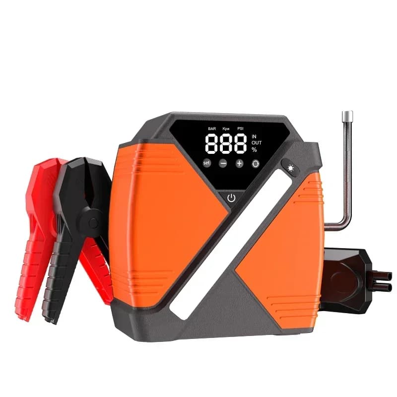 4 Type In 1 12V 20000 MAH 3000A Multi-Function Jump Starter Build In Air Compressor Portable Power Bank Car Jump Starter