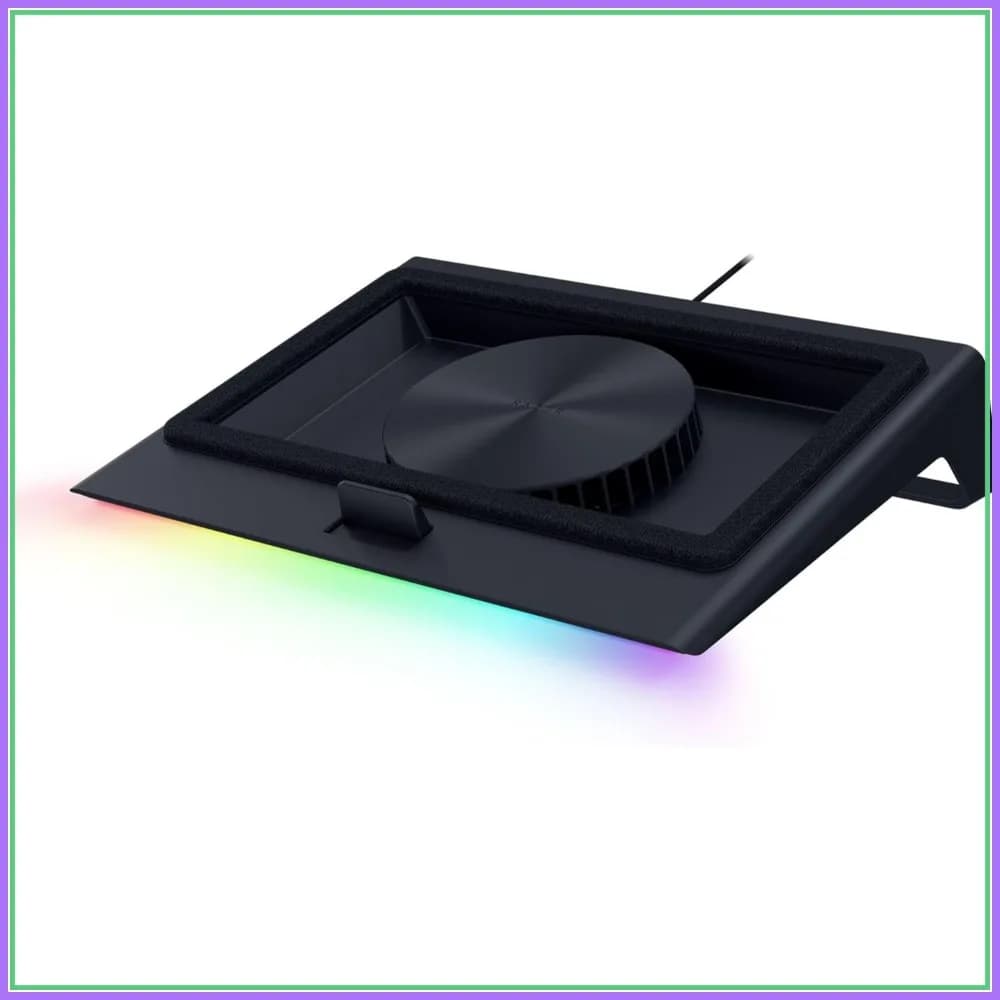 Base di Raffreddamento Intelligente per Laptop: Controllo Ventole Adattivo, Camera Ermetica, Compatibile con Laptop da 14-18 Pollici, Curve Preimpostate e Personalizzabili, 3 Porte USB