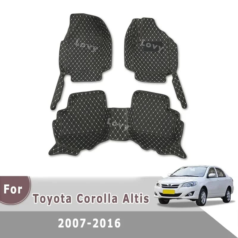 RHD Carpets For Toyota Corolla Altis 2016 2015 2014 2013 2012 2011 2010 2009 2008 2007 Car Floor Mats Custom Foot Pads Rugs