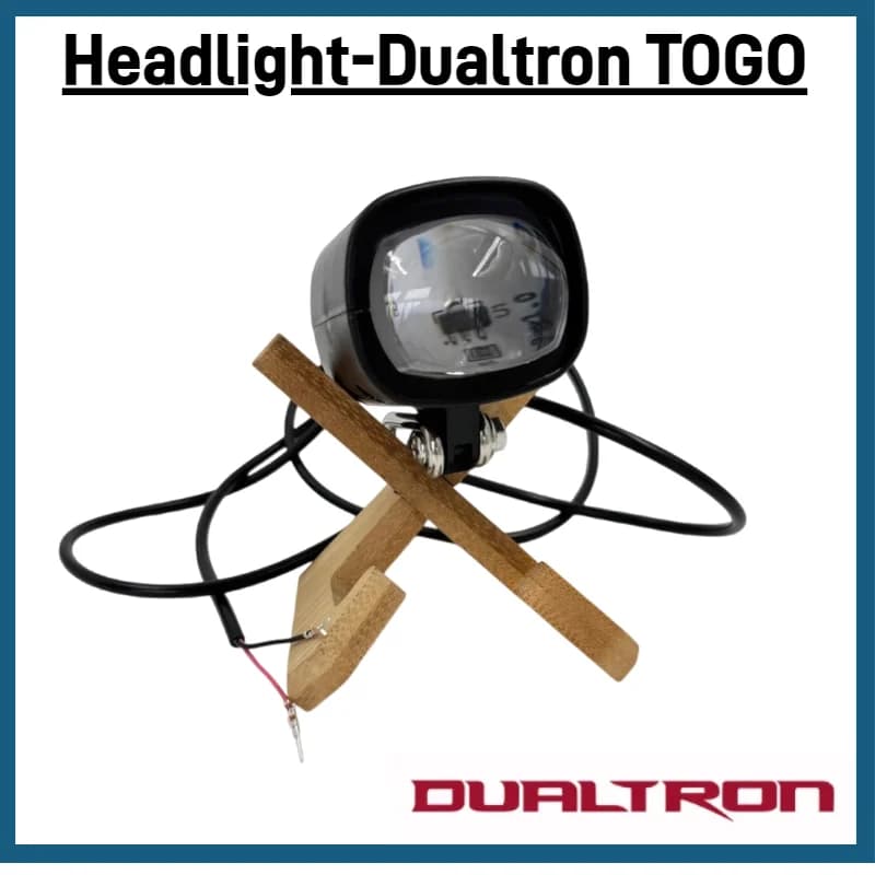Minotori Lampada per luce anteriore originale per scooter elettrico Dualtron Togo Pezzo di ricambio senza clacson