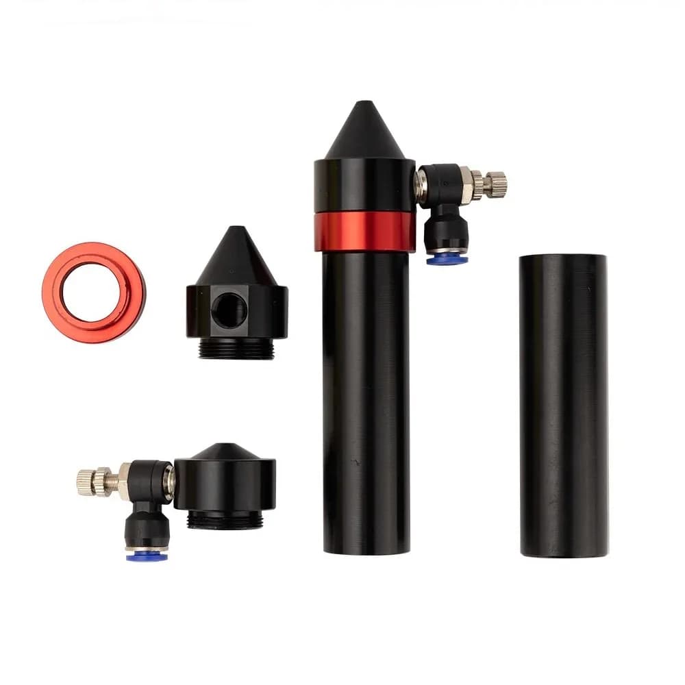 Parti della testa laser CO2 Ugello aria Dia.20 FL 38.1/50.8/63.5/101.6mm Diametro esterno del tubo dell'obiettivo 25mm per macchina per incisione laser CO2