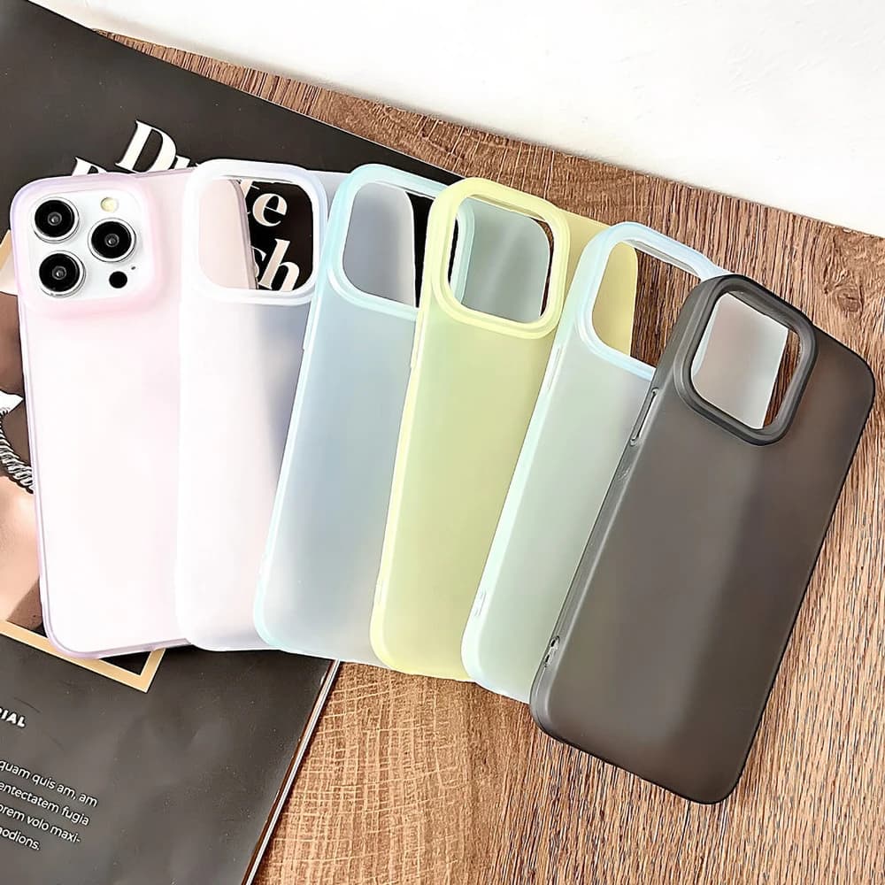 Custodia per telefono trasparente morbida color caramella per iPhone 16 Pro 15 Pro Max 16 13 15 per iPhone 14 11 12 16 Plus Custodia antiurto