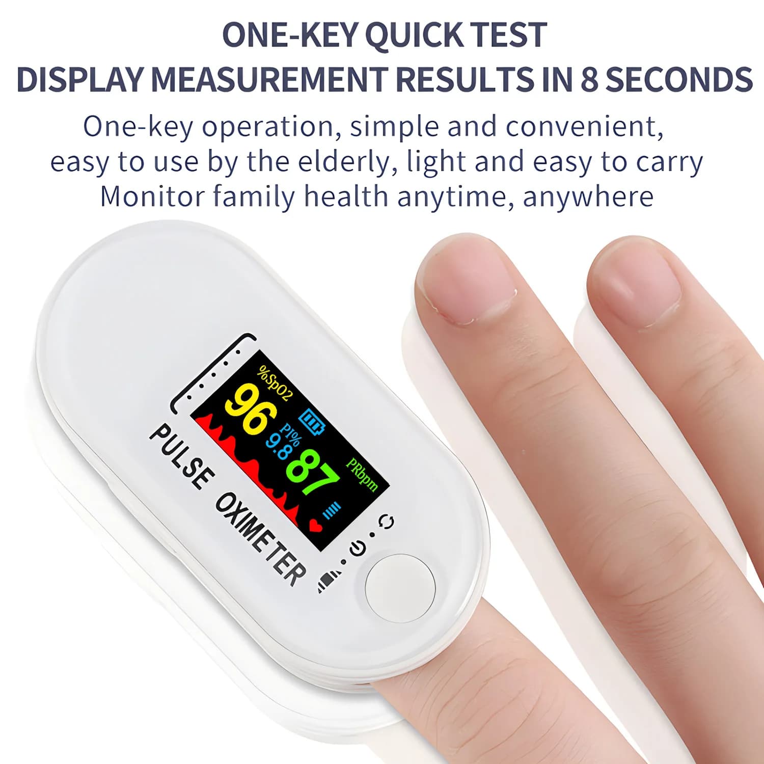 portable Oxymeter finger pulse oxymeter Blood Oxygen saturation monitor with LED display finger oxymeter test SpO2 health care