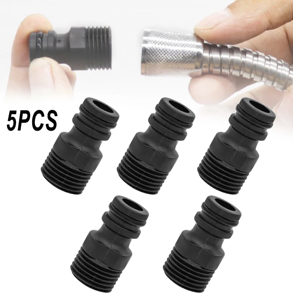 2 Pezzi Adattatore Filettato BSP per Rubinetto, Connettore Rapido per Tubo da Giardino, Raccordo Universale per Prolunga Tubo, Accessori