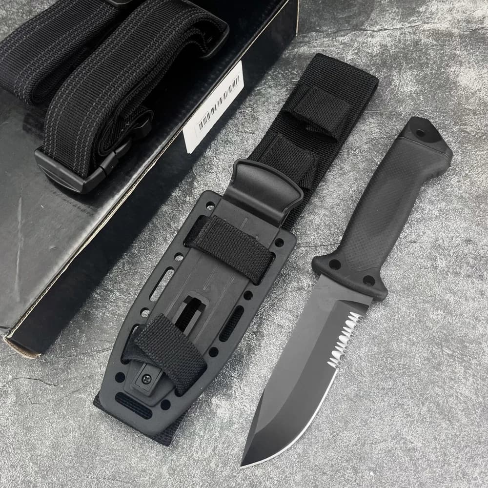 8Cr13Mov Stainless Steel Rubber handle Outdoor Survival Knife Portable Camping Pocket Knives for Hiking fishing hand tools